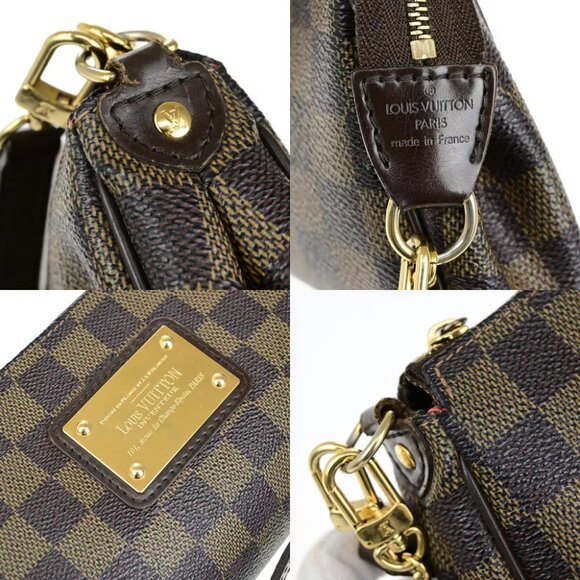 LOUIS VUITTON Eva 2Way Chain Shoulder Bag Damier Ebene Leather BN N55213 22YG793 - Picture 6 of 14